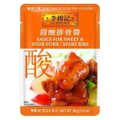 Lee Kum Kee Sauce for Sweet And Sour Pork / Spare Ribs 80g