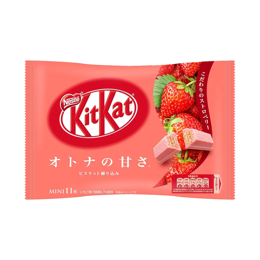 Nestle KitKat Strawberry Mini Chocolate 10p