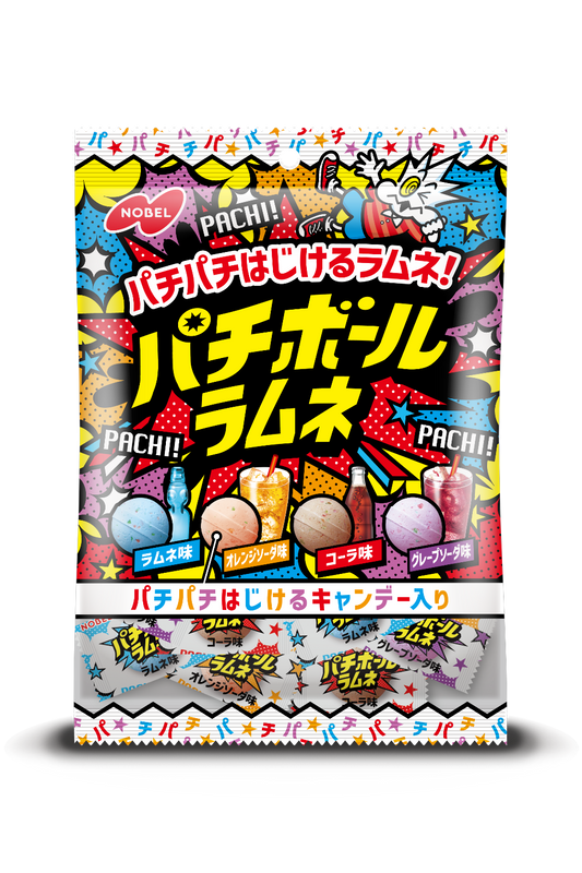 Nobel Pachiball Ramune Drink Assortment Candy 60g