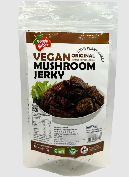 Veggie Bites Original Flavour Vegan Mushroom Jerky 70g