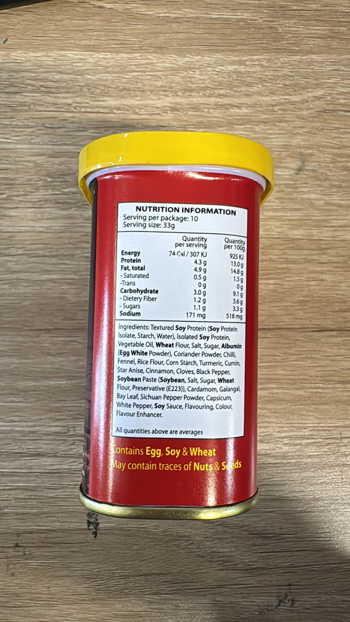 Vincent Vegetarian Food Vegetarian Spicy Sichuan Luncheon Meat 330g