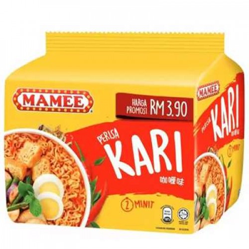 Mamee Perisa Kari Curry Flavour Instant Noodles 5P