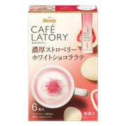 AGF Blendy Cafe Latory Stick Rich Strawberry White Chocolate Latte 6S