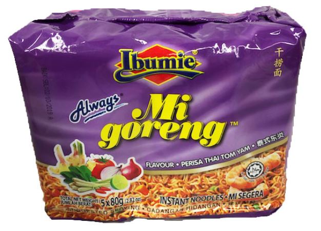 Ibumie Always Mi Goreng Thai Tom Yam Flavour Instant Noodles 5p