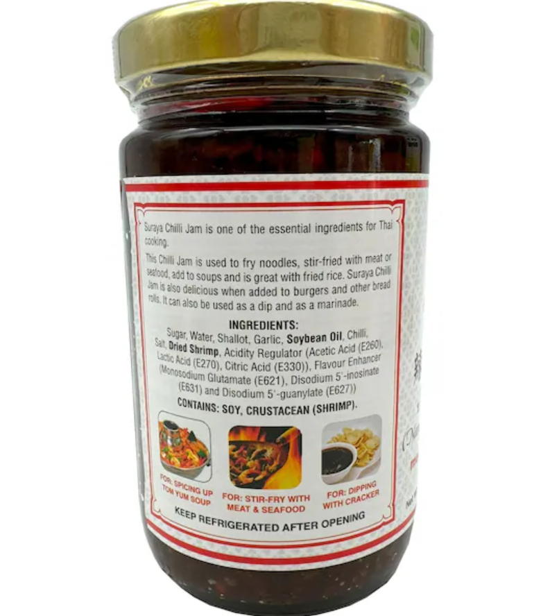 Suraya Chilli Jam Medium Hot 230g