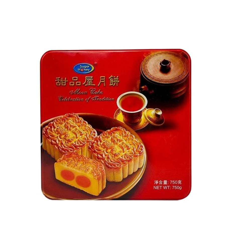 Sugar Honey White Lotus Paste With 2 Egg Yolks Mooncake 750g