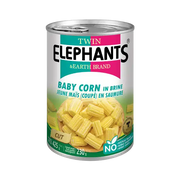 Twin Elephants Cut Baby Corn In Brine 425g
