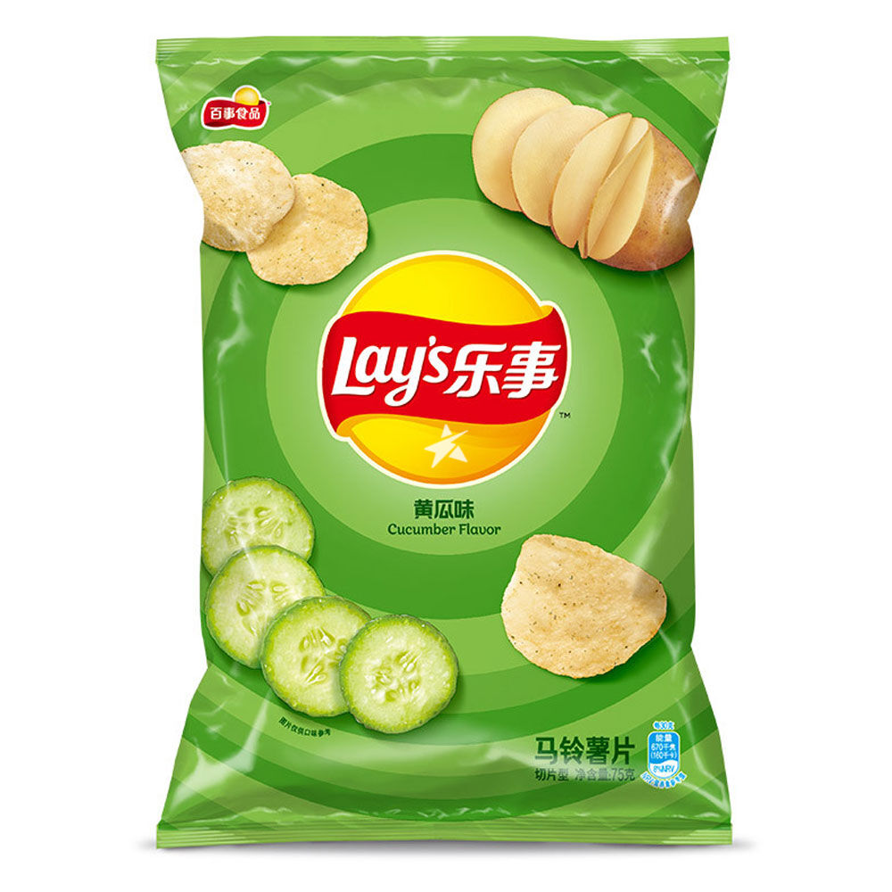 Lay's Cucumber Flavour Potato Chips 70g