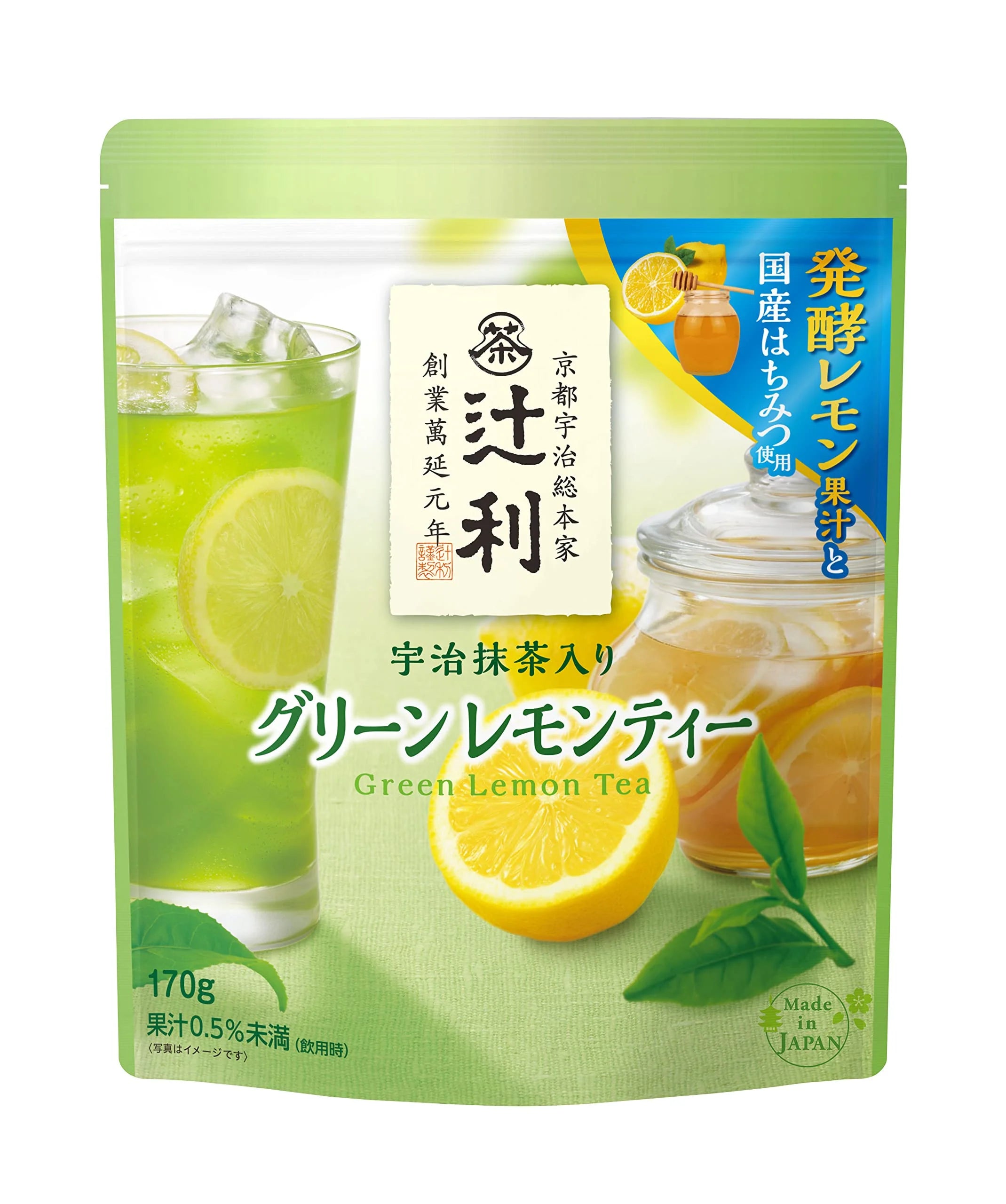 Tsujiri Uji Matcha Green Lemon Tea 170g