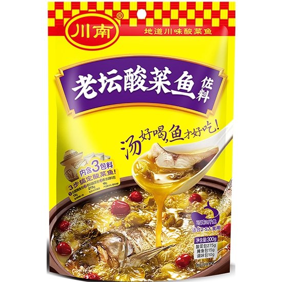 Chuannan Seasoning Sauce For Fish With Pickled Cabbage 300g