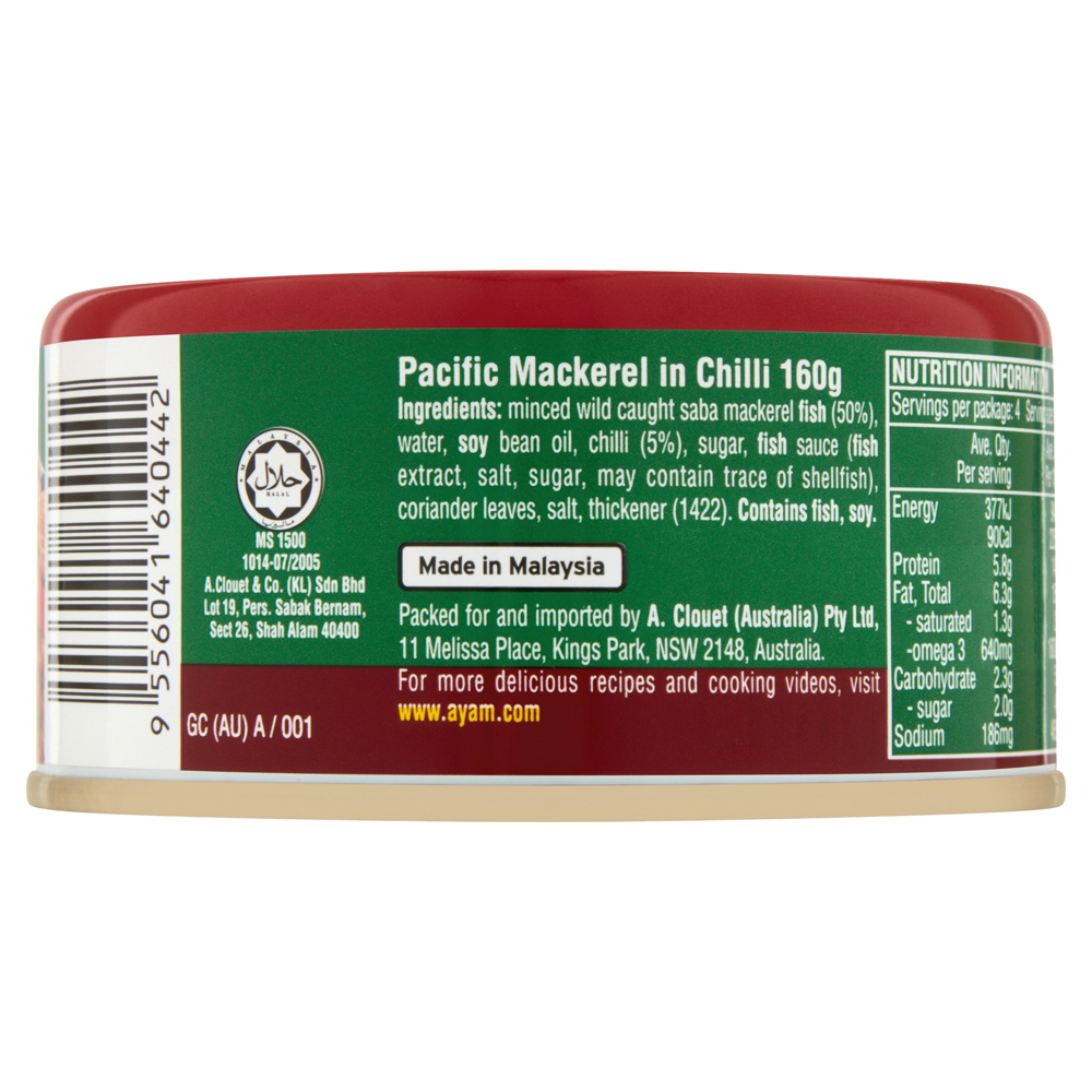 Ayam Pacific Mackerel In Chilli 160g