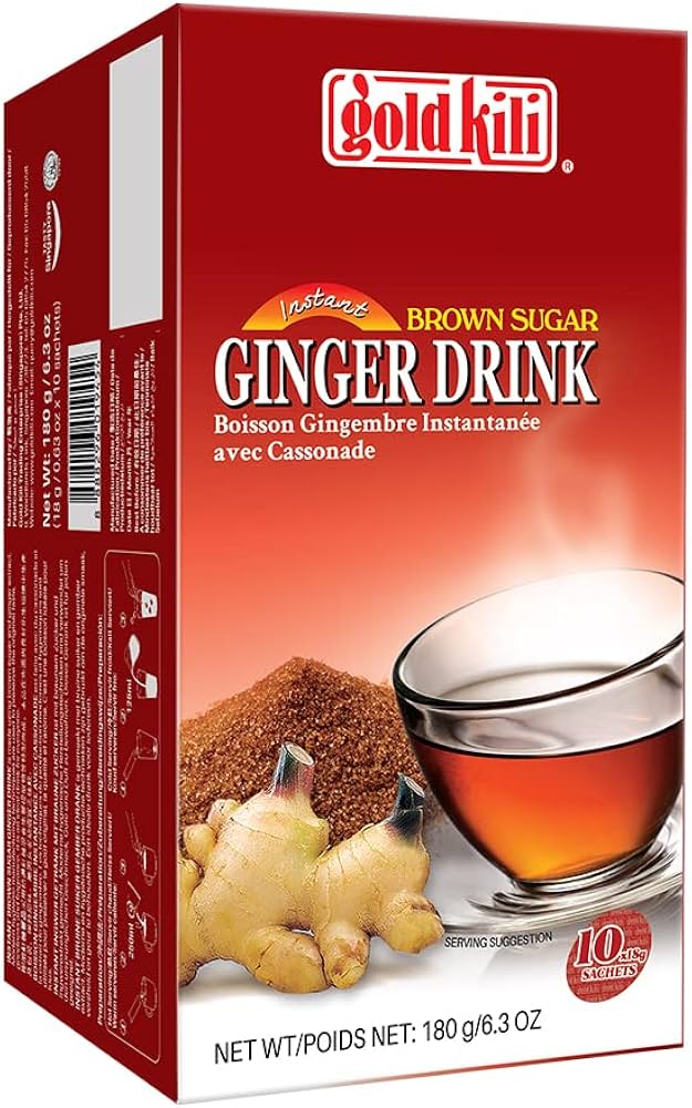 Gold Kili Instant Brown Sugar Ginger Drink 10 Sachets x 18g