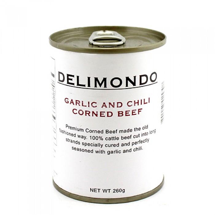 Delimondo Garlic and Chilli Corned Beef 260g