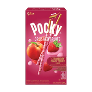 Glico Pocky Crushed Fruits Yogurt Strawberry & Peach Flavour 38g