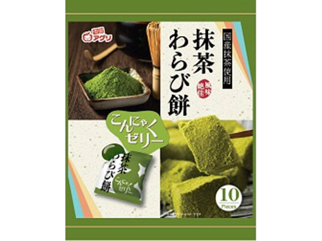 Yukiguni Agri Matcha Warabimochi Konjac Jelly 10 Pieces