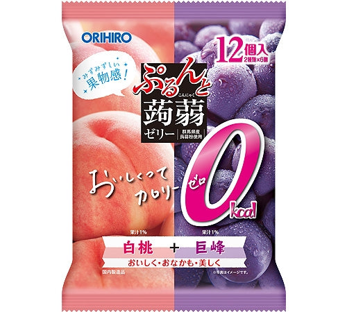Orihiro Peach & Grape Flavor 0 Kcal Konjac Jelly 216g