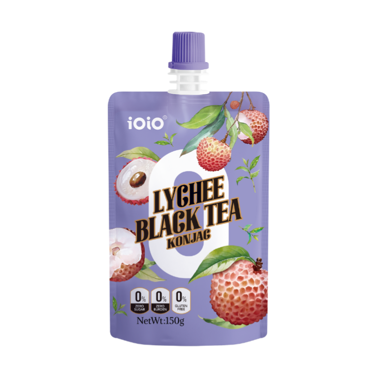 IOIO Lychee Black Tea Flavour Konjac Jelly 150g (Best Before: 30.11.2026)