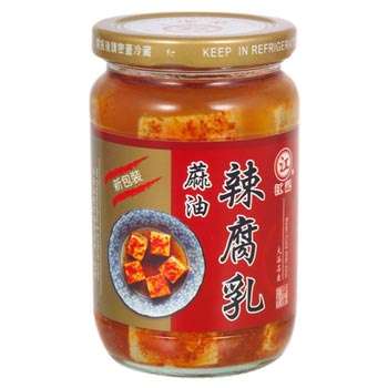 Huang Ju Food Spicy Fermented Bean Curd with Sesame Oil 320g (Best Before: 07-11-2027)