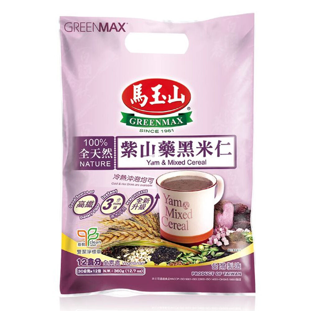 Greenmax Yam and Mixed Cereal 12 Sachets