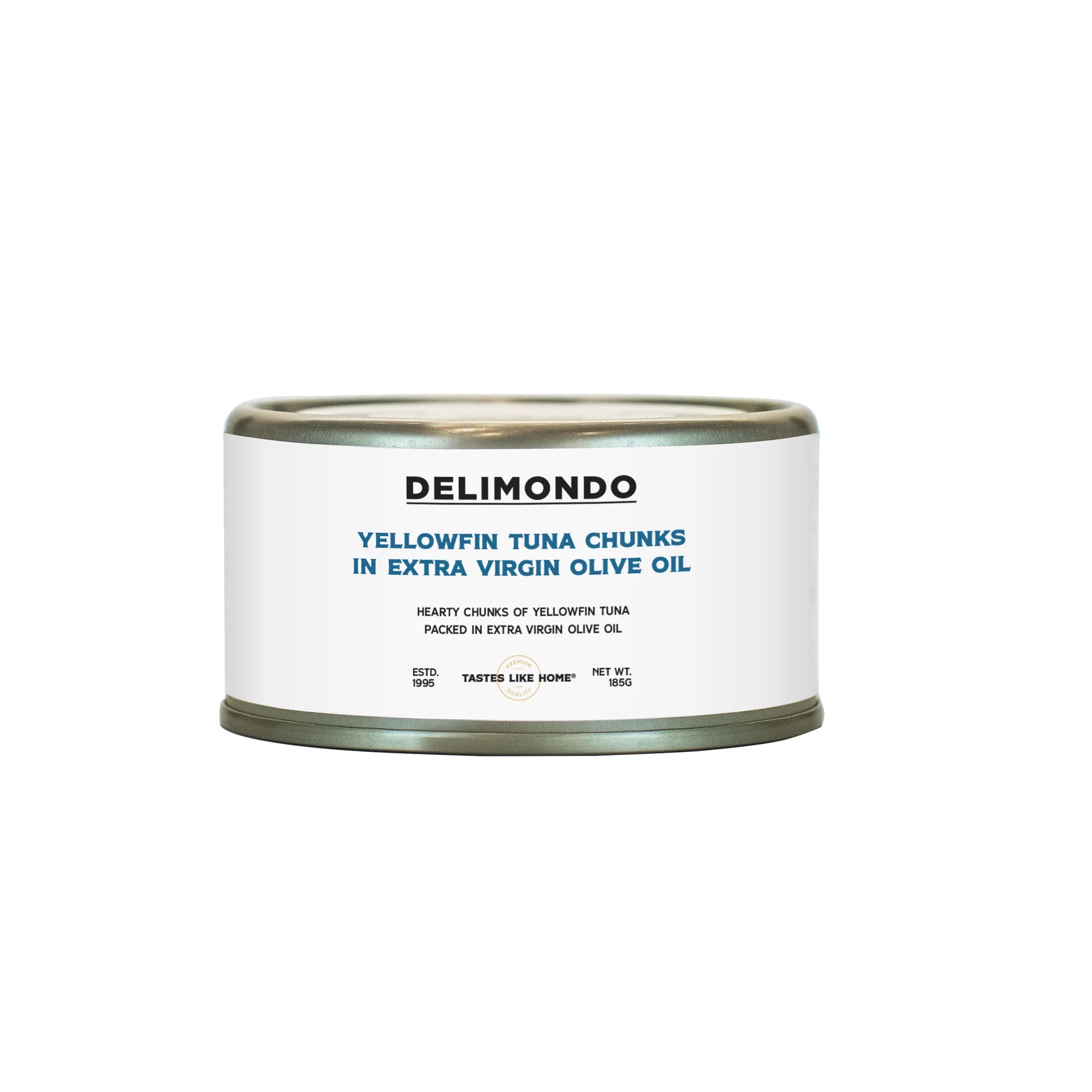 Delimondo Yellowfin Tuna Chunks in Extra Virgin Olive Oil 185g