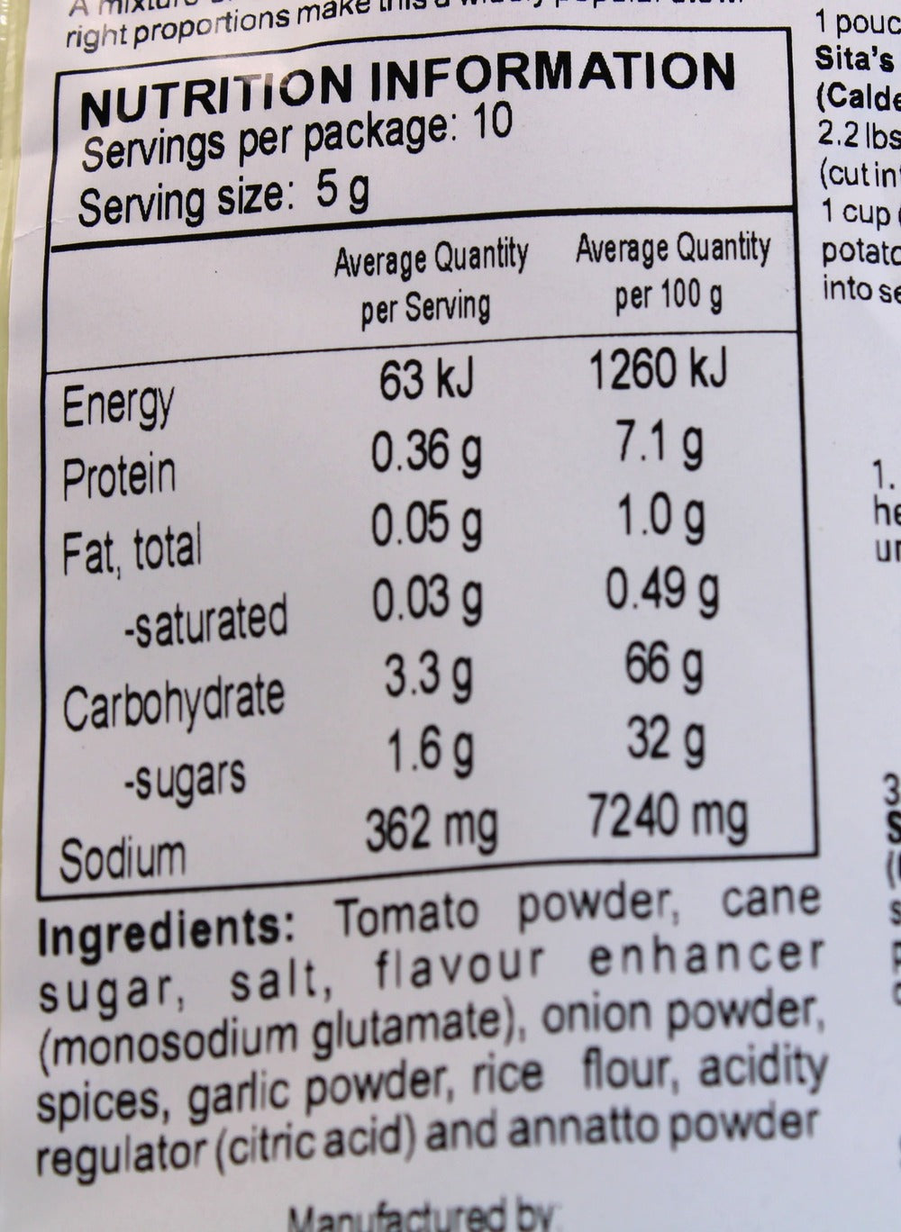 Mama Sita's Caldereta Mix Spicy Sauce 50g