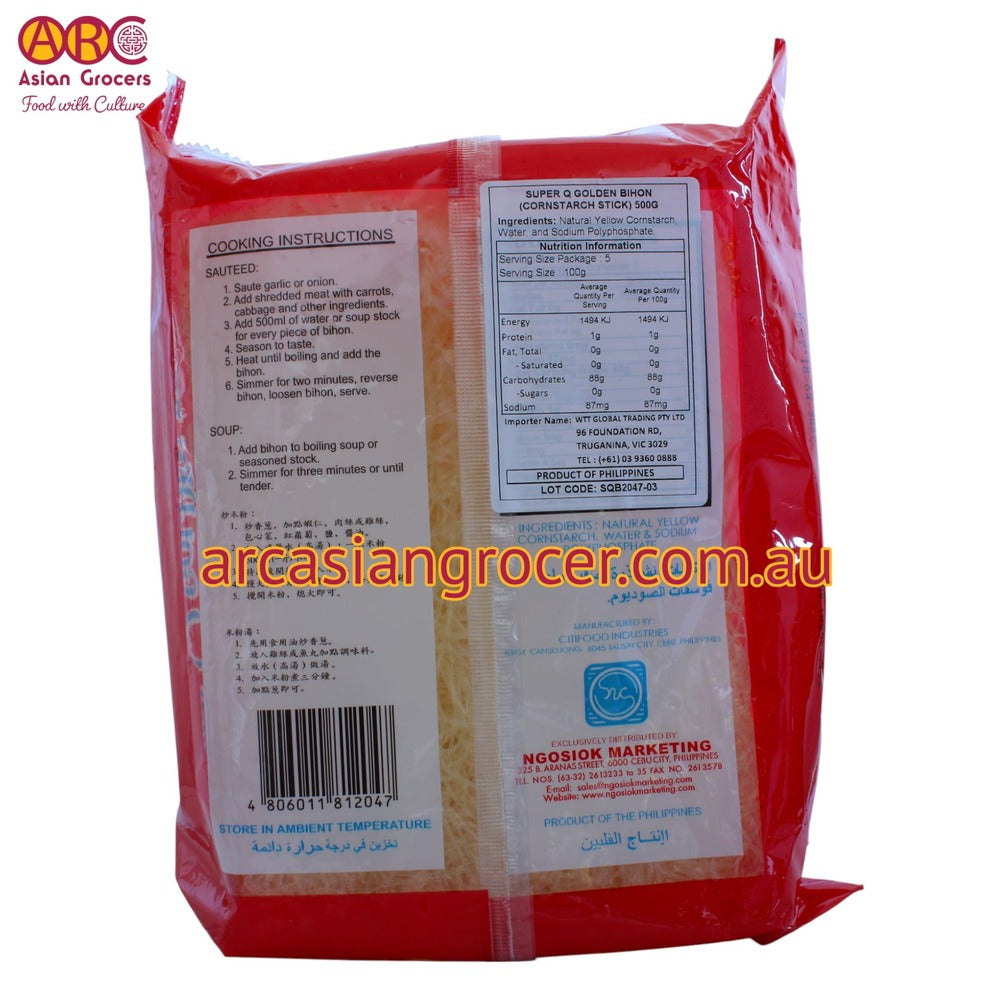 Super Q Golden Bihon Noodles 500g