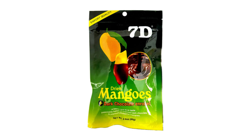 7D Dark Chocolate Enrobed Dried Mango 80g