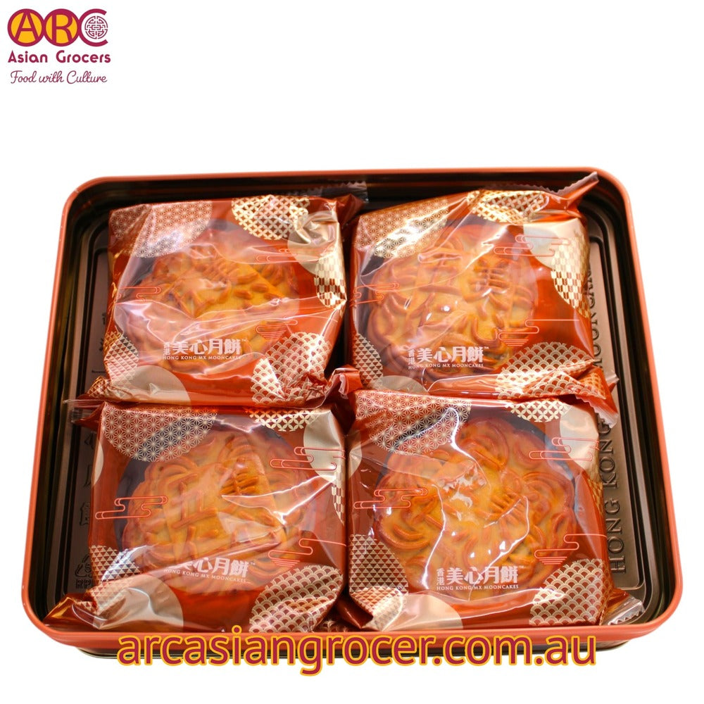 Meixin Hong Kong MX Classic Mixed Nuts Mooncake 4 Pieces (Best Before: 20-10-2026)
