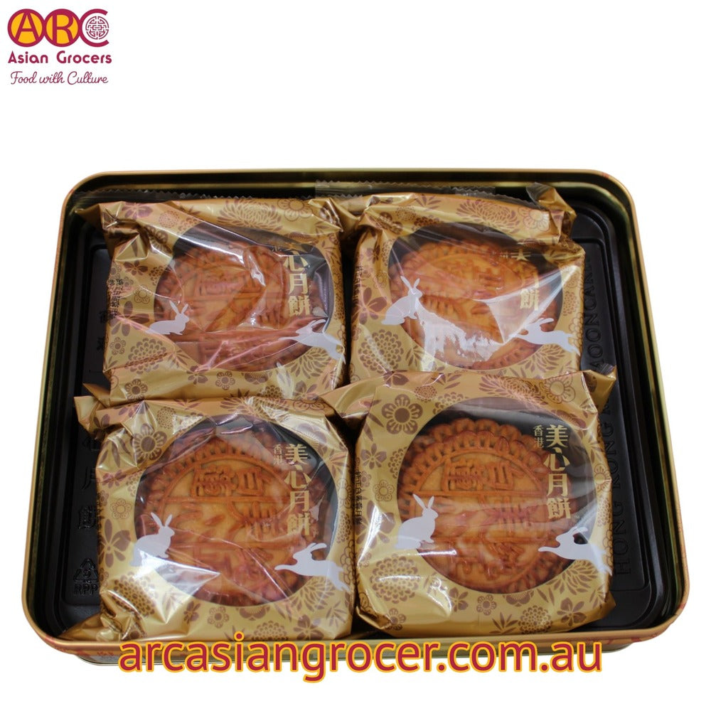 Meixin Hong Kong MX White Lotus Seed Paste Mooncake (4 Pieces)