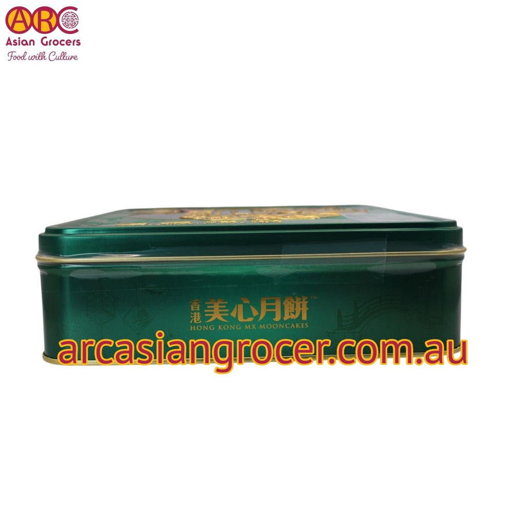 Meixin Hong Kong MX Low Sugar Lotus Seed Paste Mooncake with Egg Yolk 6 Pieces (Best Before: 20-10-2026)