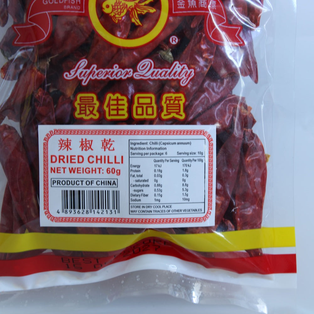 Goldfish Brand Dried Chilli Large 60g