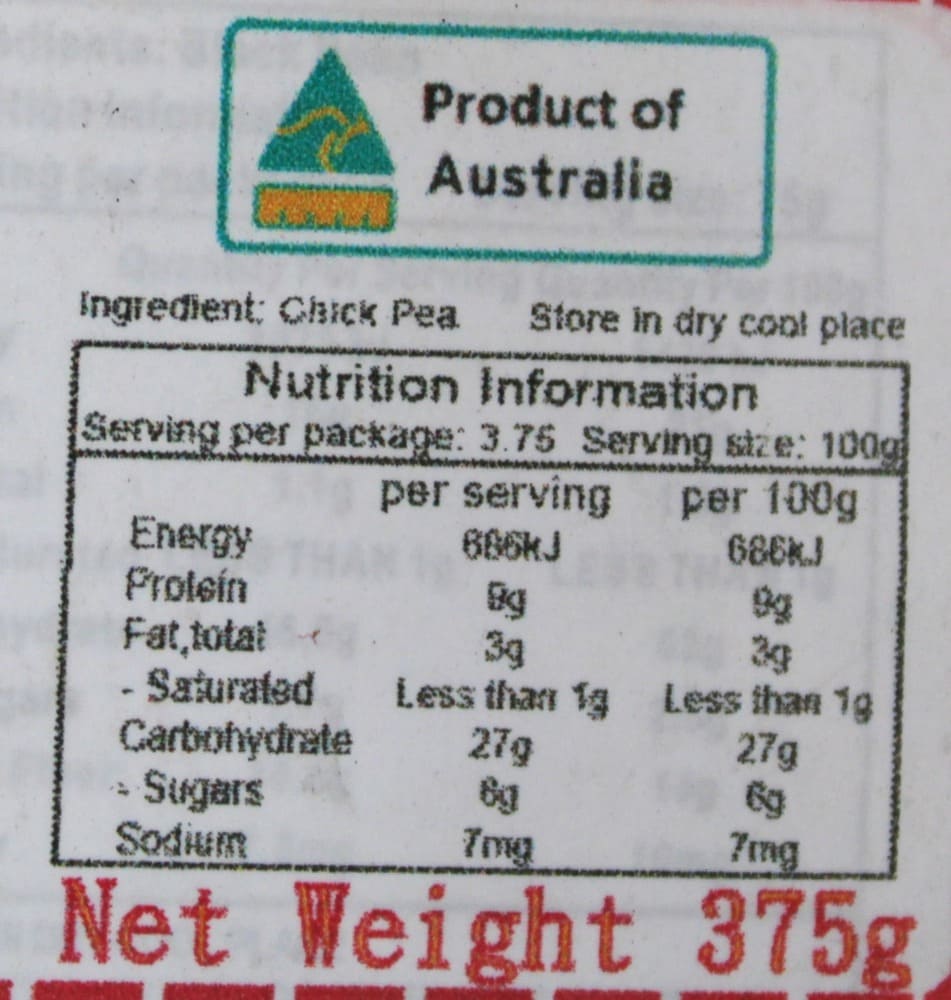 Gold Fish Chick Pea 375g