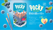 Glico Pocky Heartful Chocolate Biscuit Stick Blueberry Flavour 2 Packs (Best Before: 31.12.2026)