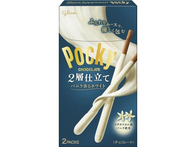 Glico Pocky 2-Layer Vanilla-Scented White 2P