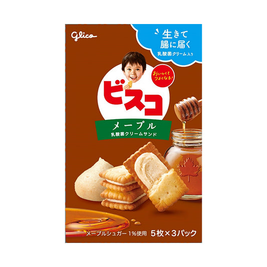 Glico Bisco Maple Lactic acid bacteria children's biscuits 3P