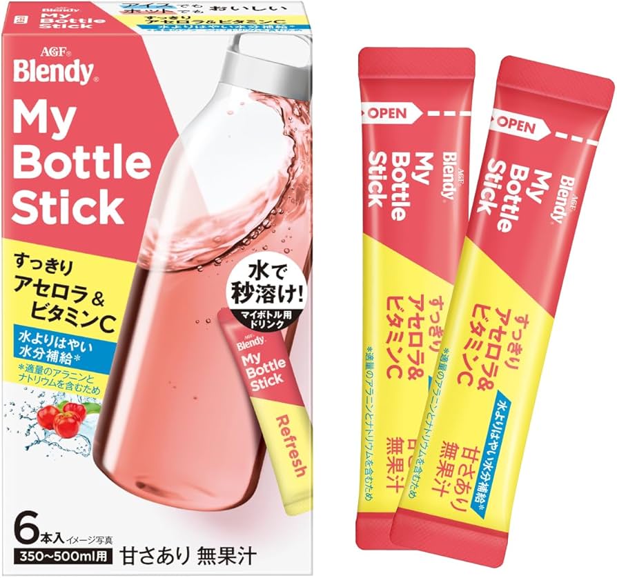 AGF Blendy My Bottle Stick Refreshing Acerola & Vitamin C 6 Sticks