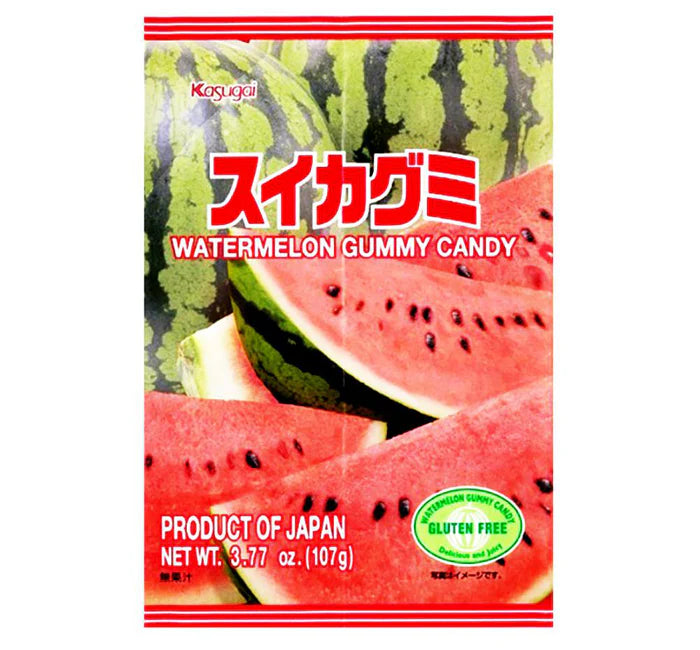 Kasugai Watermelon Gummy Candy 107g (Best Before: 21.11.2026)