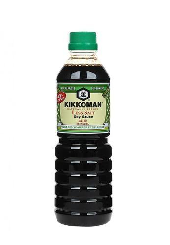 Kikkoman Naturally Brewed Less Salt Soy Sauce 600ml