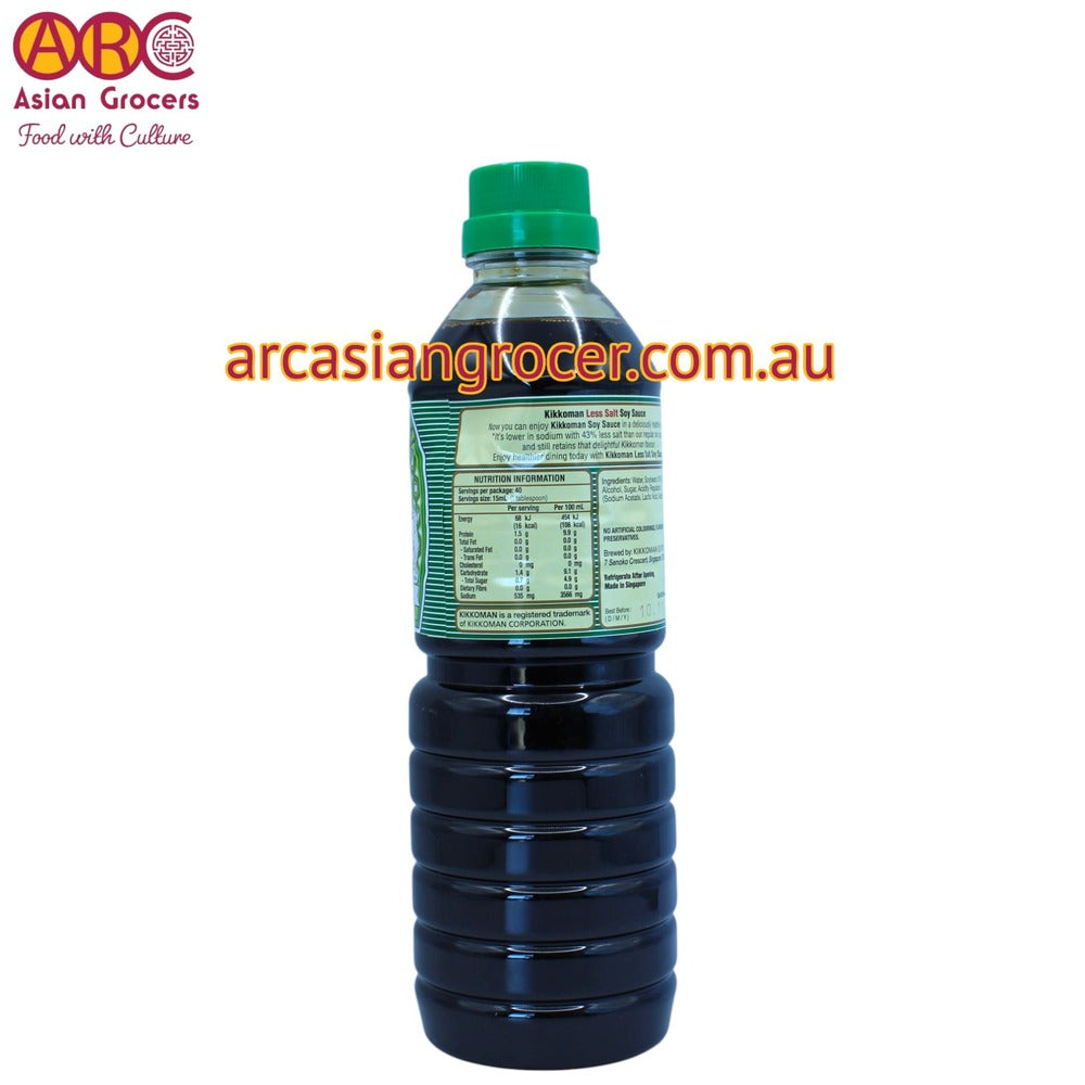 Kikkoman Reduced Salt Soy Sauce 600ml