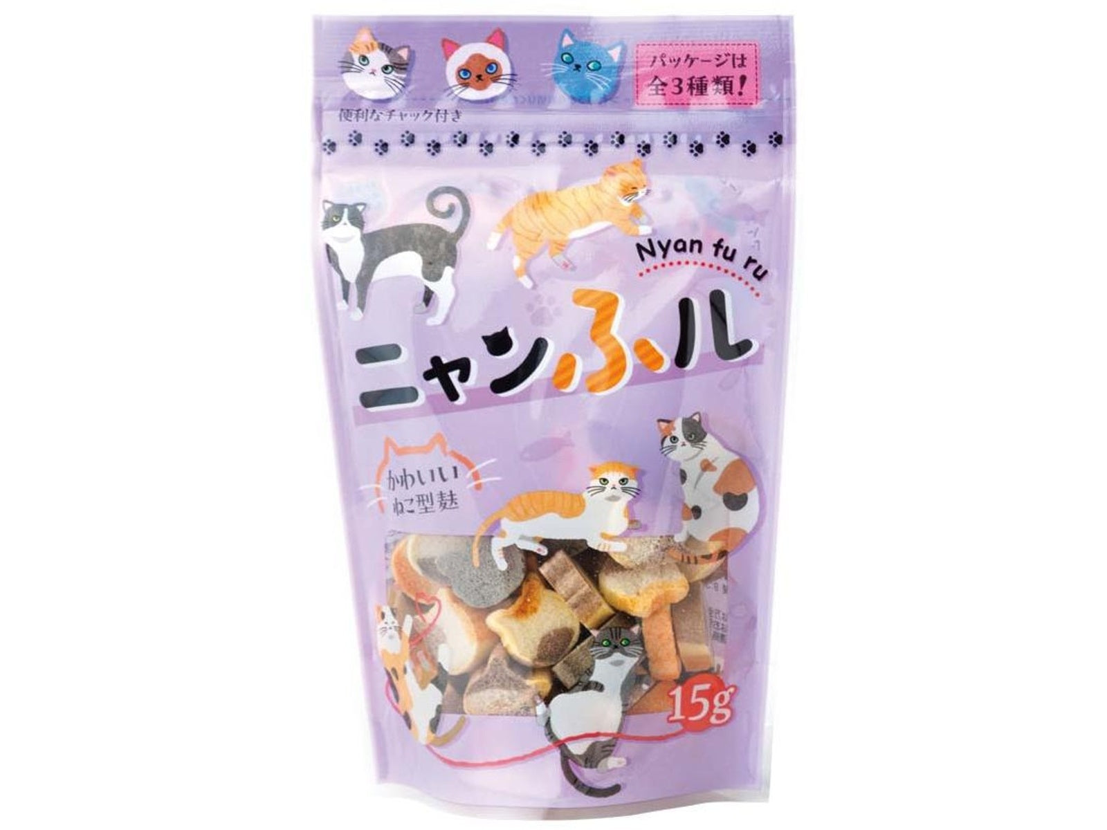 Honpo Cat Shaped Wheat Gluten For Miso Soup 15g