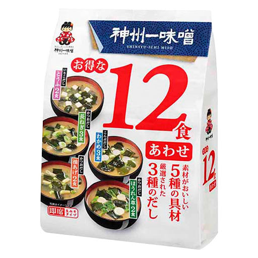 Miko Brand Assorted Flavour Instant Miso Soup 12P