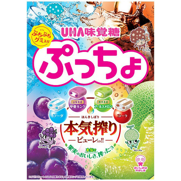 UHA Puchao Assorted Flavour Candy 88g