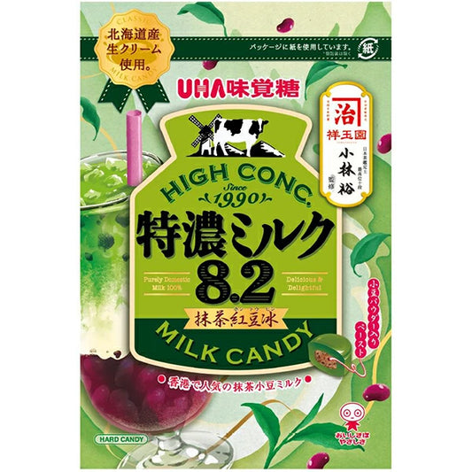 UHA Tokuno 8.2 Matcha & Red Bean Flavor Milk Candy 93g