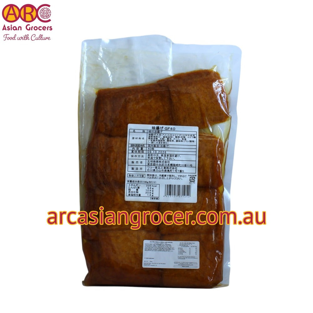 Wako Gluten-Free Inari Seasoned Soybean Pockets 40p 800g