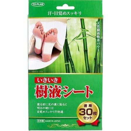 To-Plan Bamboo Tree Sheets Foot-Sole Detox Sheets 30 Pieces