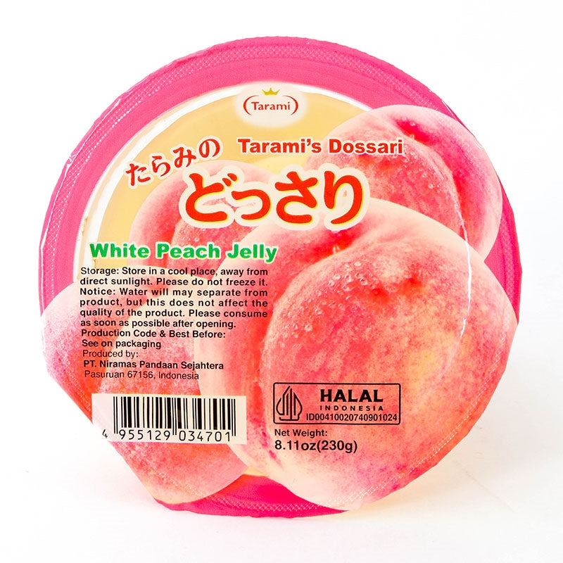 TARAMI White Peach Jelly 230g (Best Before: 22-04-2027)
