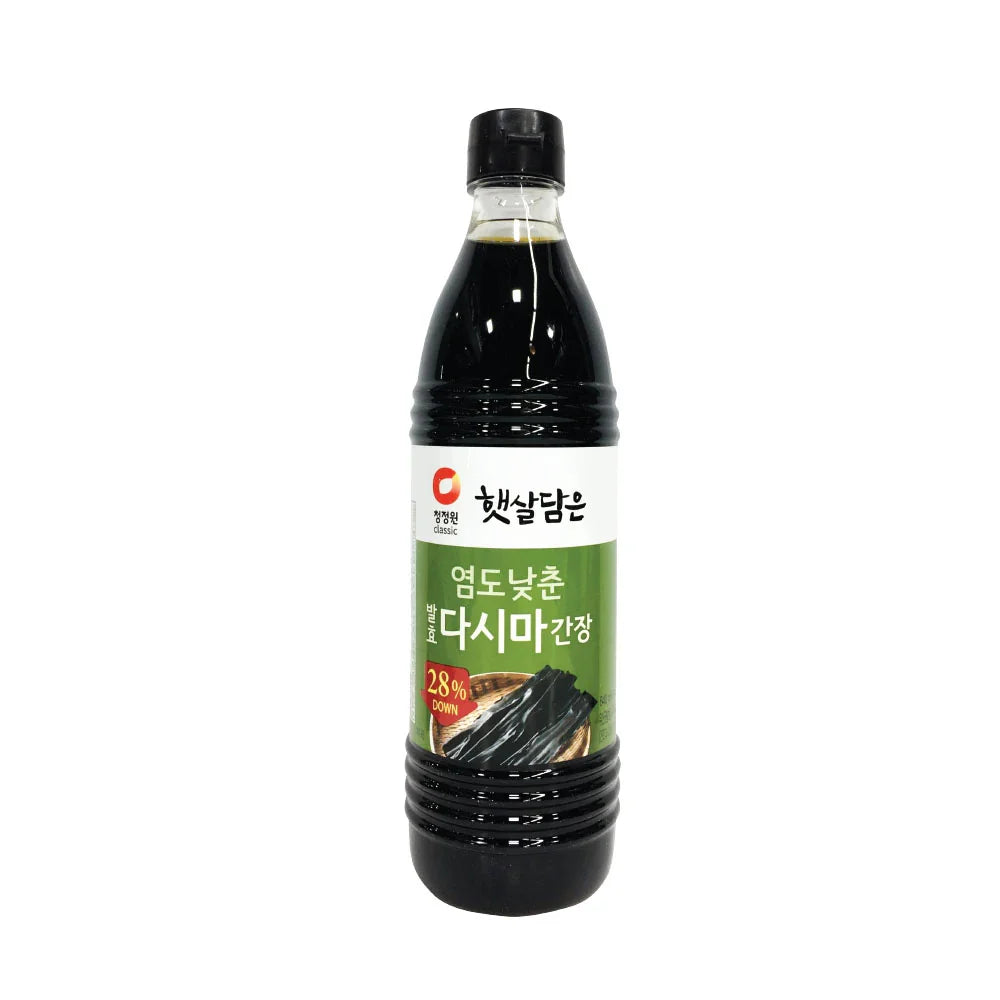 Chung Jung Won Soy Sauce with Kelp (Less Salt 28%) 840ml