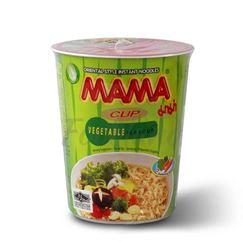 Mama Instant Cup Noodles Vegetable Flavour 70g