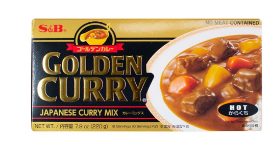 S&B Golden Curry Hot Sauce Mix 220G