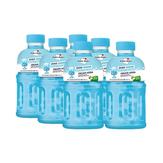 Mogu Mogu Zero Sugar Cream Soda with Nata de Coco 320ml*6